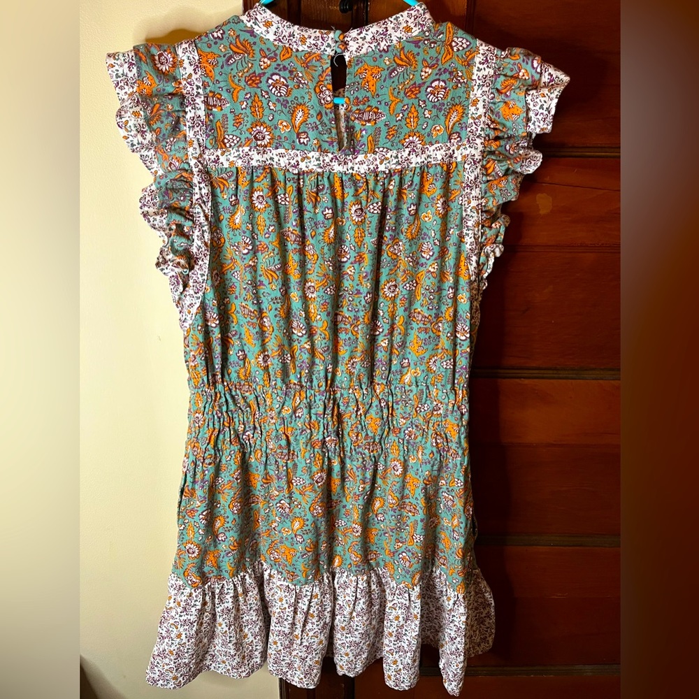Universal Thread Ruffle Sleeve Mix Pattern Dress - Picture 2 of 4